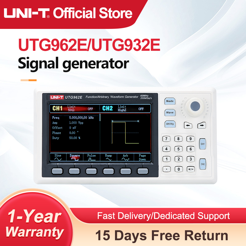 Dual Channel Arbitrary Waveform Function Generator 60Mhz - UNI-T UTG932E UTG962E Fonksiyonu Keyfi Dalga