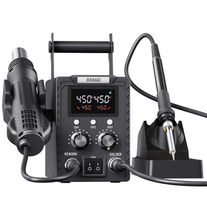 Smd Rework Station Hot Air Soldering 2 In 1 - K8586D 2'si 1 Arada Lehimleme İstasyonu,