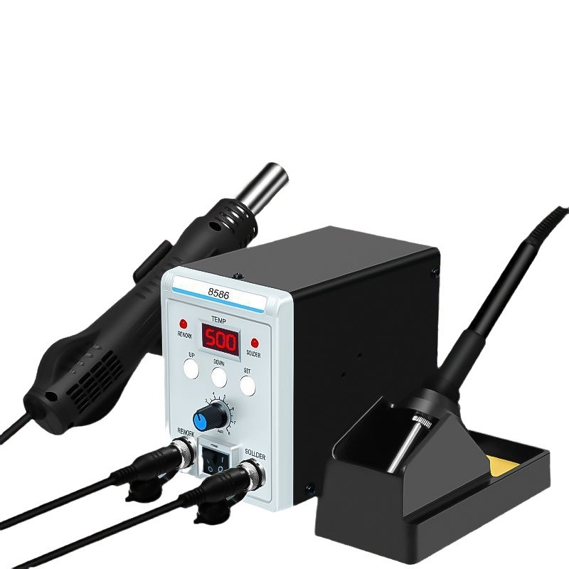 Smd Rework Station Hot Air Soldering 2 In 1 - 8586 2'si 1 Arada Lehimleme İstasyonu,