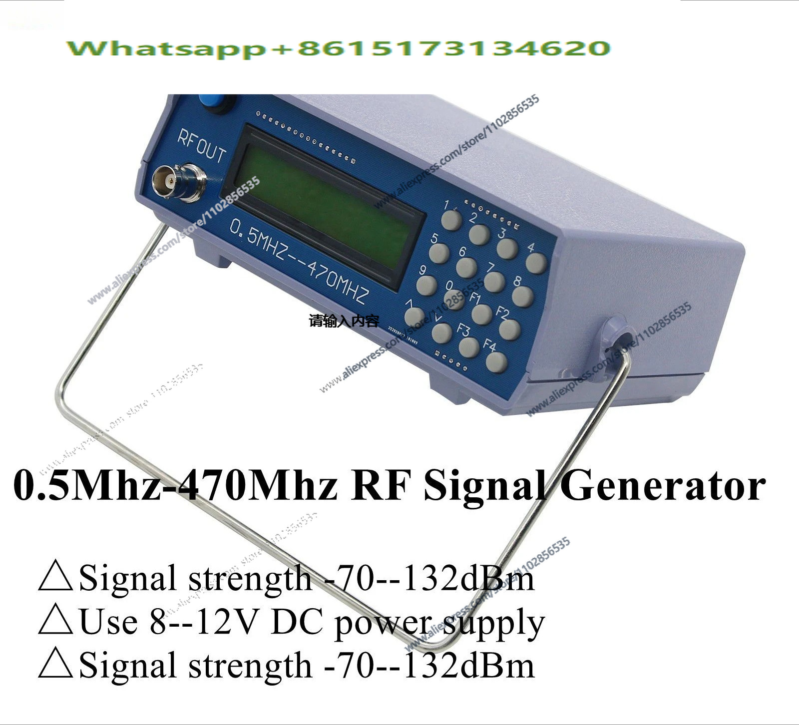 0.5Mhz-470Mhz RF Sinyal Jenera - Rf Signal Generator 0.5Mhz To 470Mhz incelemesi ve fiyatı