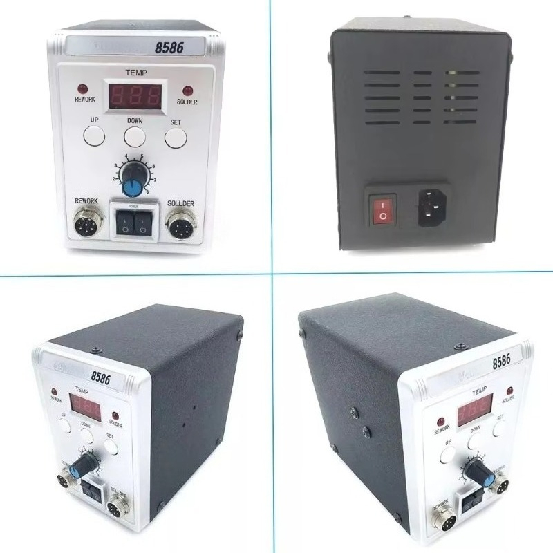 760W 8586 2'si 1 Arada Sıcak H - Smd Rework Station Hot Air Soldering 2 In 1 incelemesi ve fiyatı